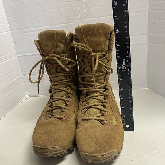 VIBRAM StyleTR 550WPINS Men’s Thinsulste Tactical Boot Size 10R Tan Suede - Picture 5 of 12
